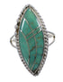 Turquoise Sterling Silver Southwest Ring Size 6-1/2 AX88606